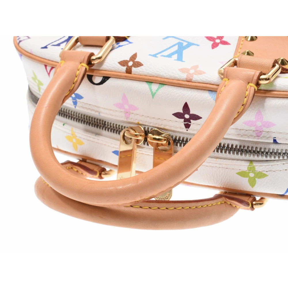 Louis Vuitton Multicolor Trouville White Leather Handbag - Picture 3 of 11